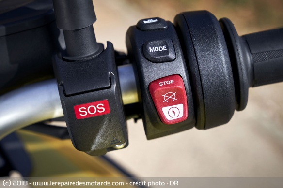 La F750GS se dote aussi de l'E-Call