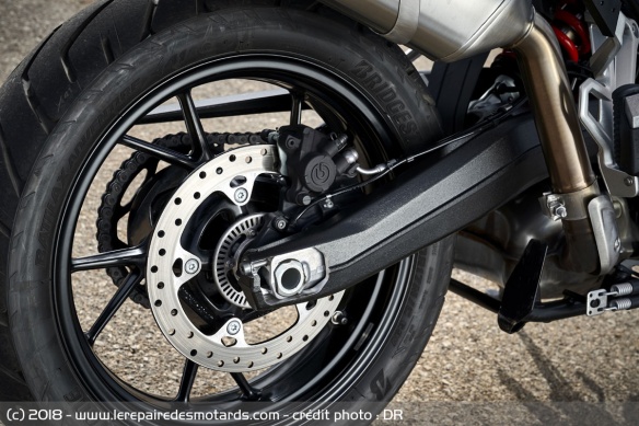 Frein arrière de la BMW F 750 GS