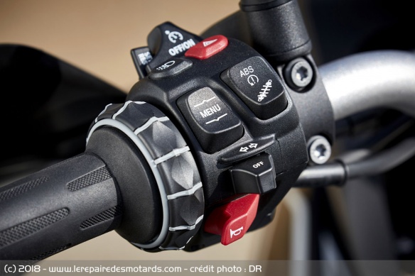 Commodos de la BMW F850GS