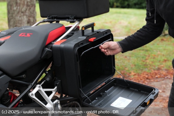Les valises latérales Vario de la BMW F 800 GS