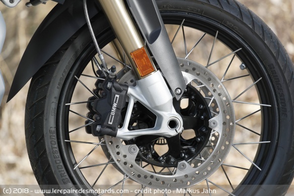 Frein avant de la BMW R 1250 GS