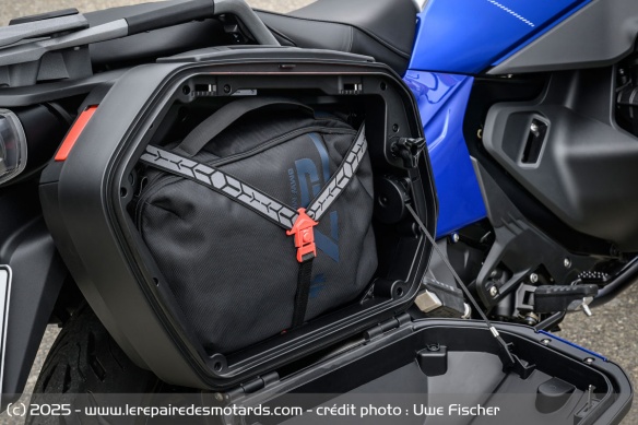 Les valises offrent une bonne capacité de rangement et peuvent limiter leur encombrement avec leur système Vario