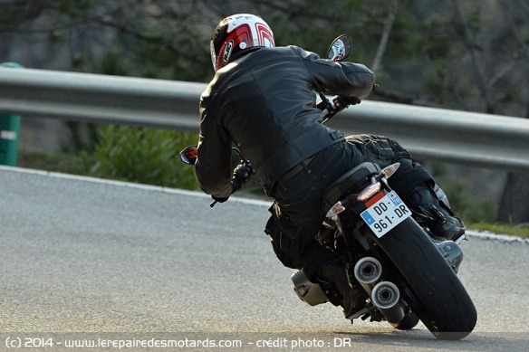 Vue arrière BMW R NineT