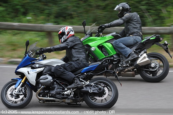 Plus facile en bmw r1200rs, plus sport en kawasaki z1000sx