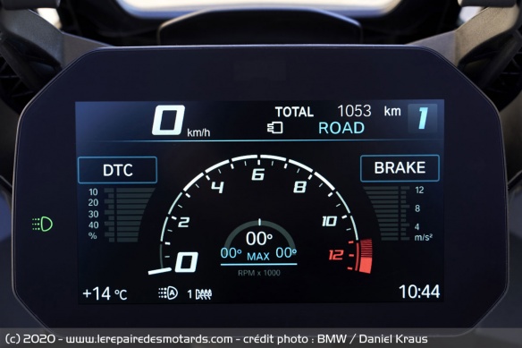 Compteur de la BMW S 1000 XR