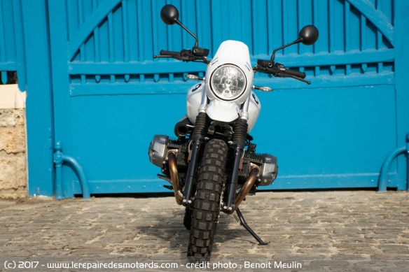 La BMW R nineT Urban G/S de face