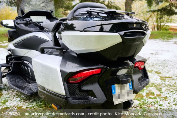 Le coffre du Can-Am Spyder RT Limited
