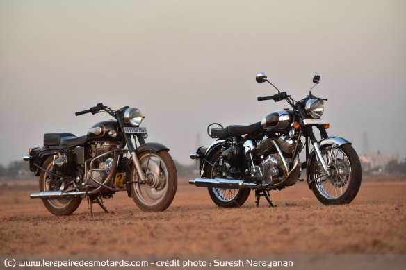 La Royal Enfield Bullet 500 et la Carberry Double Barrel