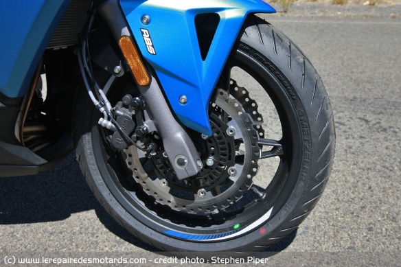 Les freins de la CF Moto 650 GT