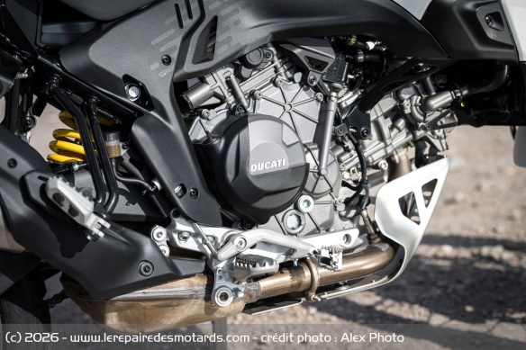 Le nouveau V2 de 890 cm3 de la Ducati DesertX