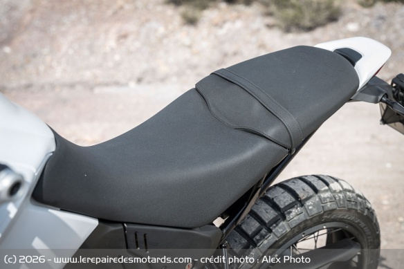La selle de la Ducati DesertX V2