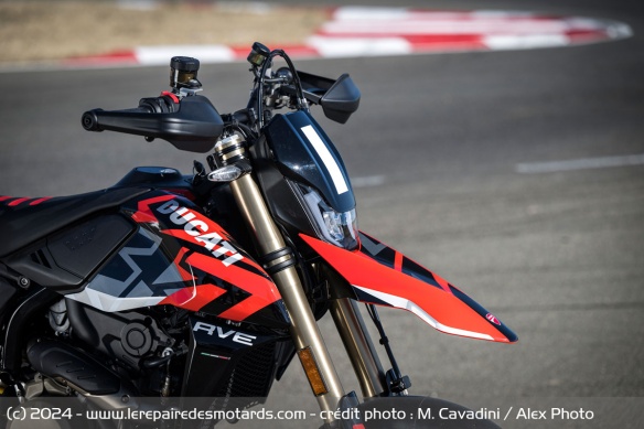 L'Hypermotard 698 Mono présente des finitions plutôt bonnes