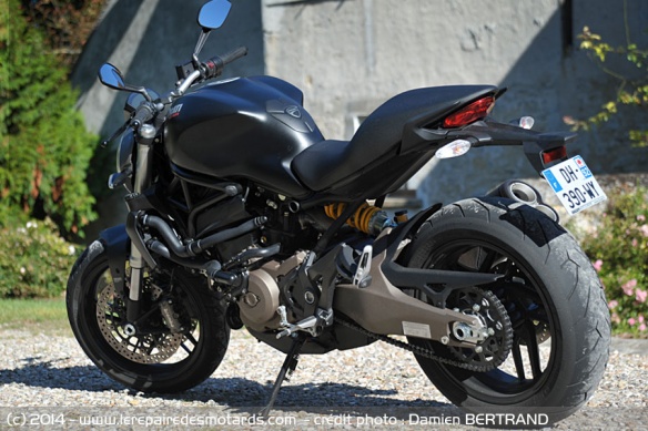 Vue arrière Ducati Monster 821 Dark