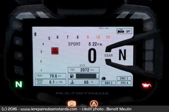 Tableau de bord Ducati Multistrada Enduro