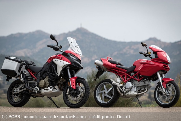La Ducati Multistrada V4 Rally et la 1re Multistrada