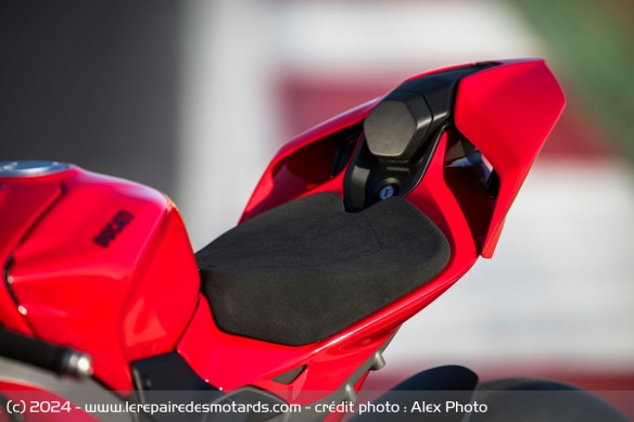 La selle de la Ducati Panigale V4 S