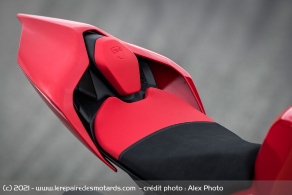 La selle de la Ducati Panigale V4 S