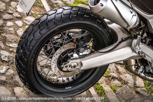 Roue arrière de la Ducati Scrambler 1100