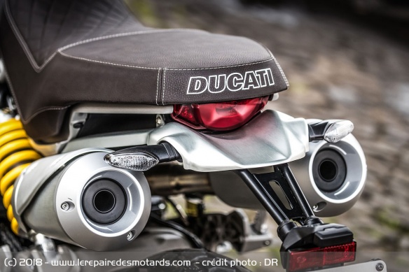 Silencieux de la Ducati Scrambler 1100