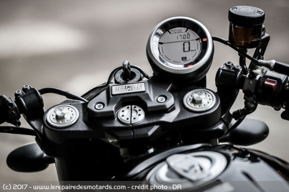 Le compteur du Scrambler Café Racer
