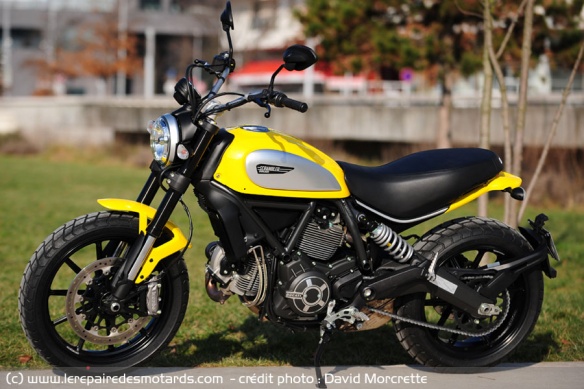 Ducati Scrambler de côté