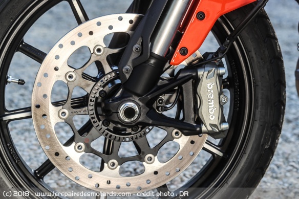 Frein avant de la Ducati Scrambler 800 Icon