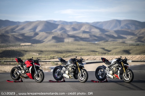 Ducati Streetfighter V4 S en 3 coloris