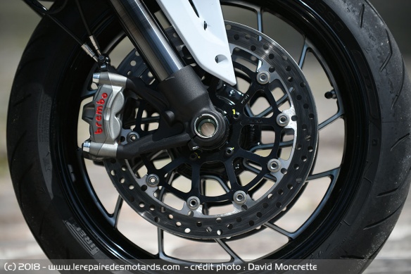 Freinage Brembo avec dispositif ABS 9.1ME, composant du Ducati Safety Pack (DSP)