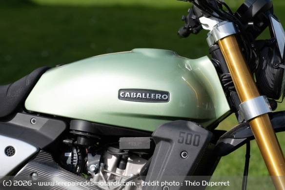 Le réservoir de carburant de la Fantic Caballero 500 Rally