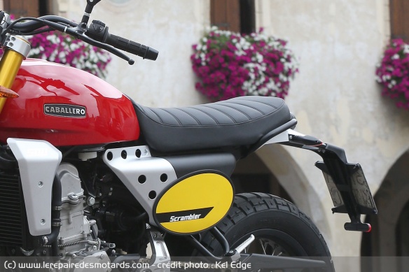 La selle de la Caballero 500 Scrambler La selle de la Caballero 500 Scrambler