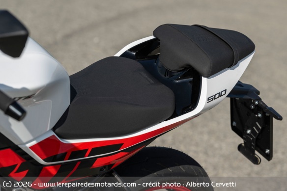 La selle de la Fantic Stealth 500