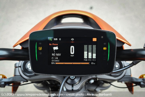 La LiveWire reçoit un écran TFT couleur de 4.3 pouces