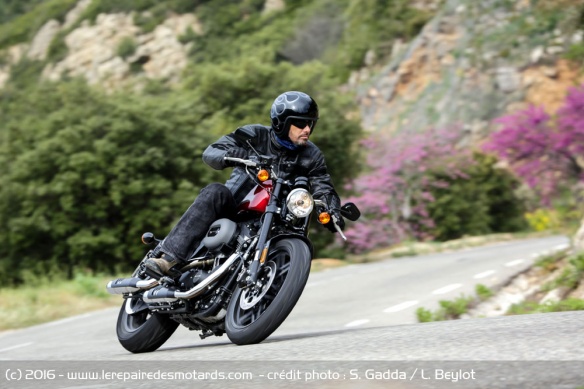 Essai de la Harley-Davidson Roadster sur les petites routes