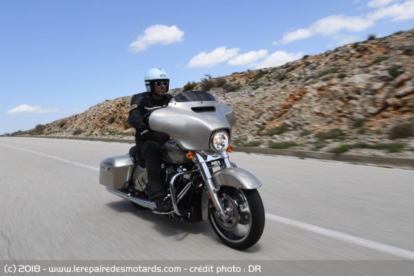 La Street Glide sur voie rapide