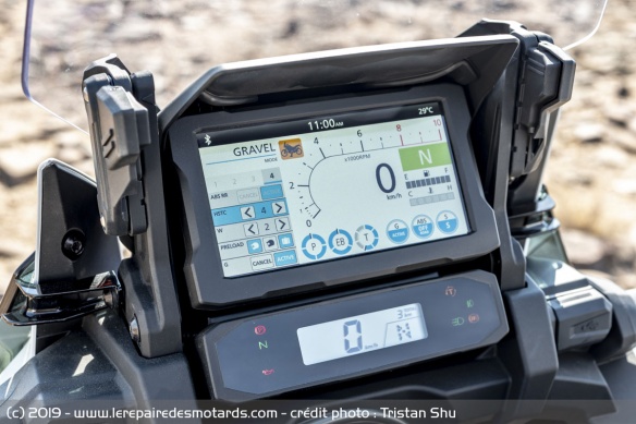 Instrumentation de la Honda CRF1100L Africa Twin Adventure Sports