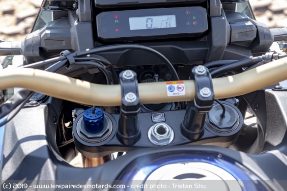 La fourche électronique de la Honda CRF1100L Africa Twin Adventure Sports