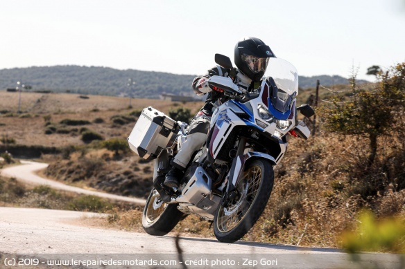 L'Africa Twin est très stable à haute vitesse