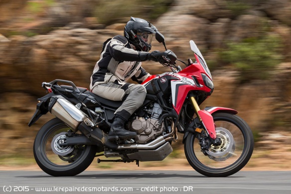 Essai Honda Africa Twin sur autoroute