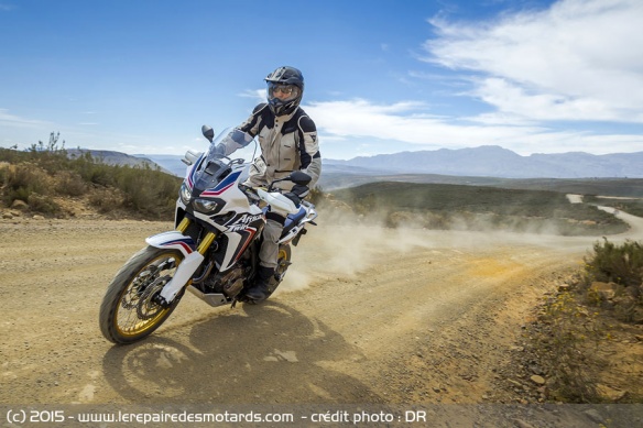 Essai sur piste Honda Africa Twin CRF1000L