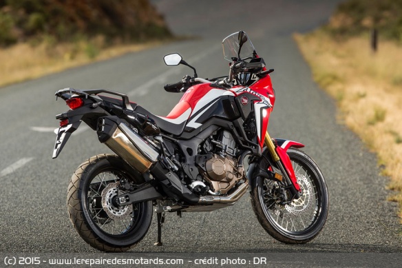 Vue arrière Honda Africa Twin CRF1000L