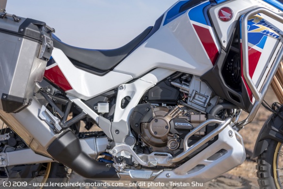 Le moteur de la Honda CRF1100L Africa Twin Adventure Sports