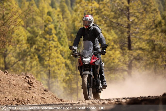 Essai de la Honda CB500X sur chemin