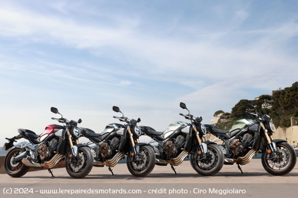La gamme Honda CB650R E-Clutch 2024