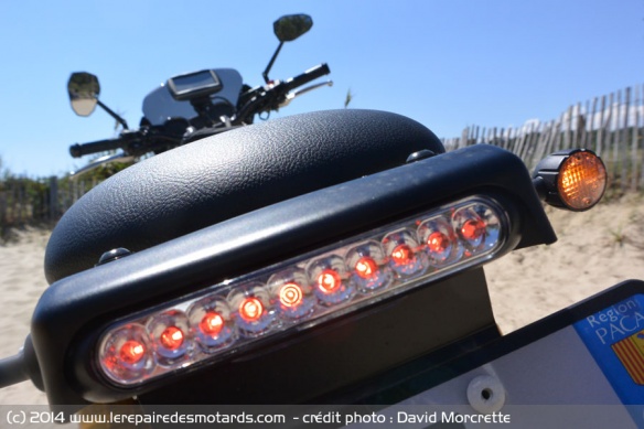 Vue arrière Honda CB1100F Bad Seeds