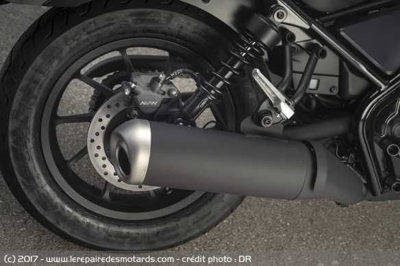 Silencieux de la Honda CMX 500 Rebel