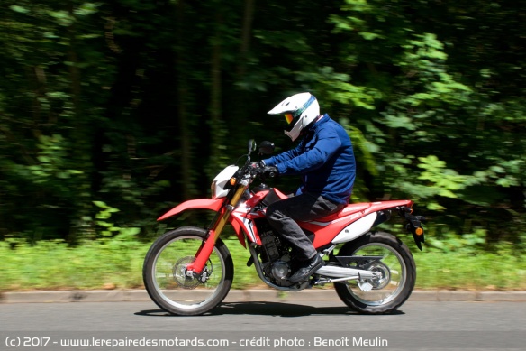 Essai Honda CRF250L sur route
