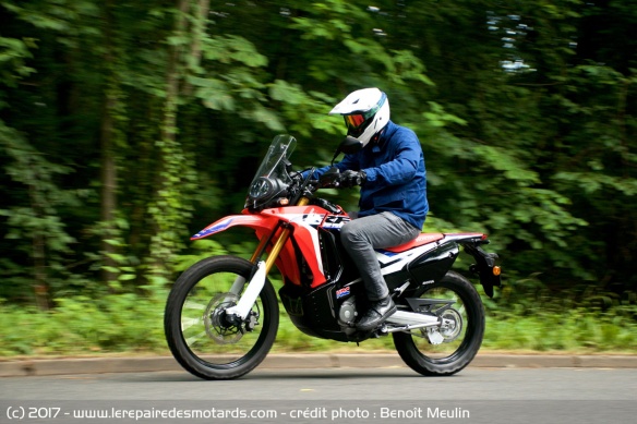 Essai de la Honda CRF250 Rally sur route