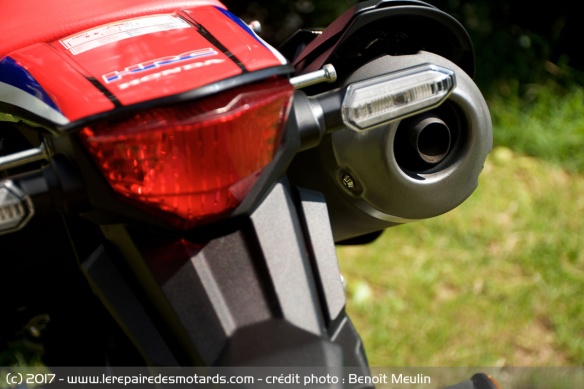 Silencieux de la Honda CRF250 Rally