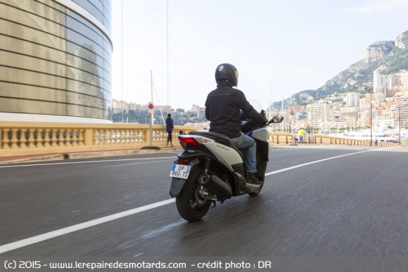 Vue arrière Honda Forza 125