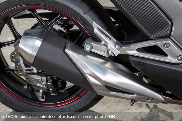 Le silencieux est repris sur la NC750X